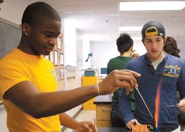 Students in lab