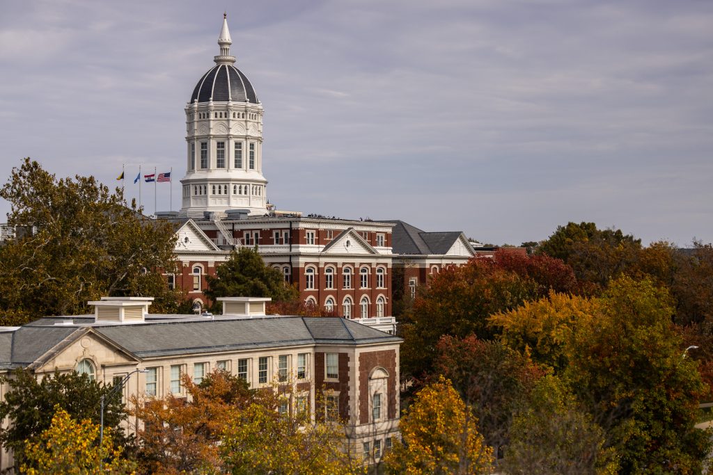 Jesse Hall sits at the center of the University of Missouri campus, and is a great resource for visiting prospective students.